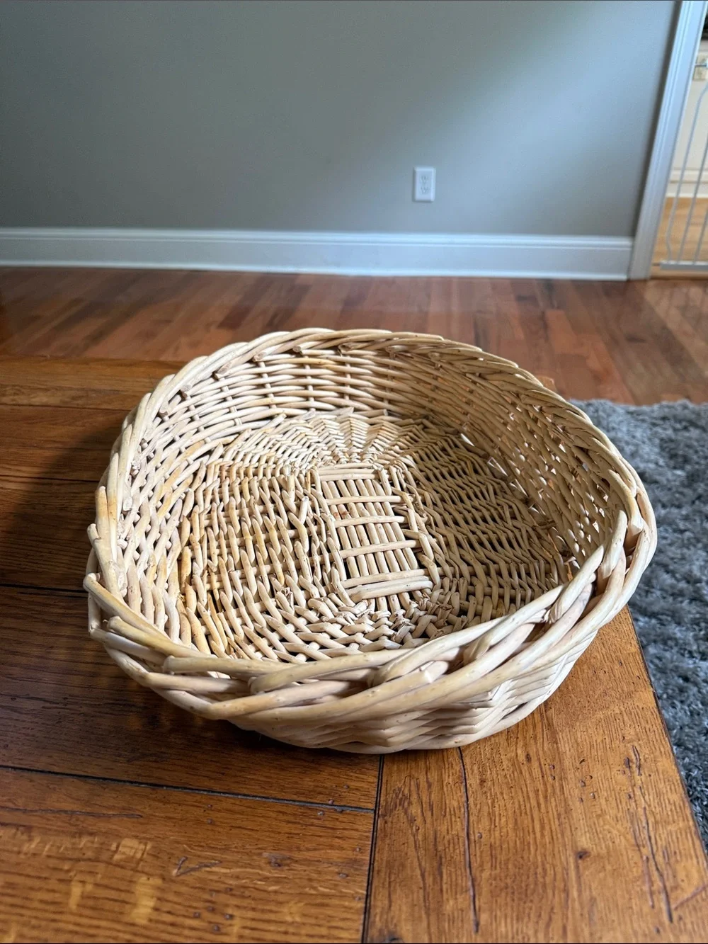Woven Natural Rattan Decorative Basket - Neutral